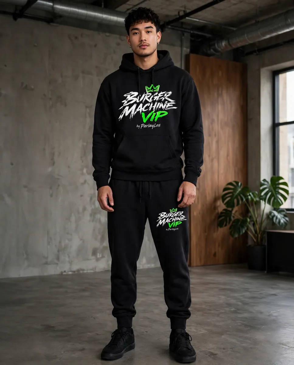 The Classic Set — Classic Hoodie and matching Classic Joggers worn head to toe